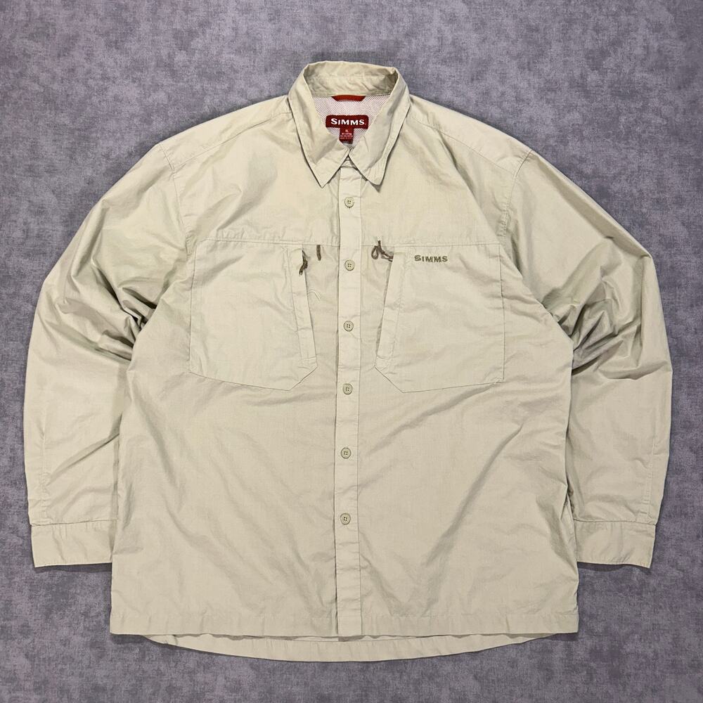 Simms COR3 outdoors vented casual utility button up shirt mens XL
